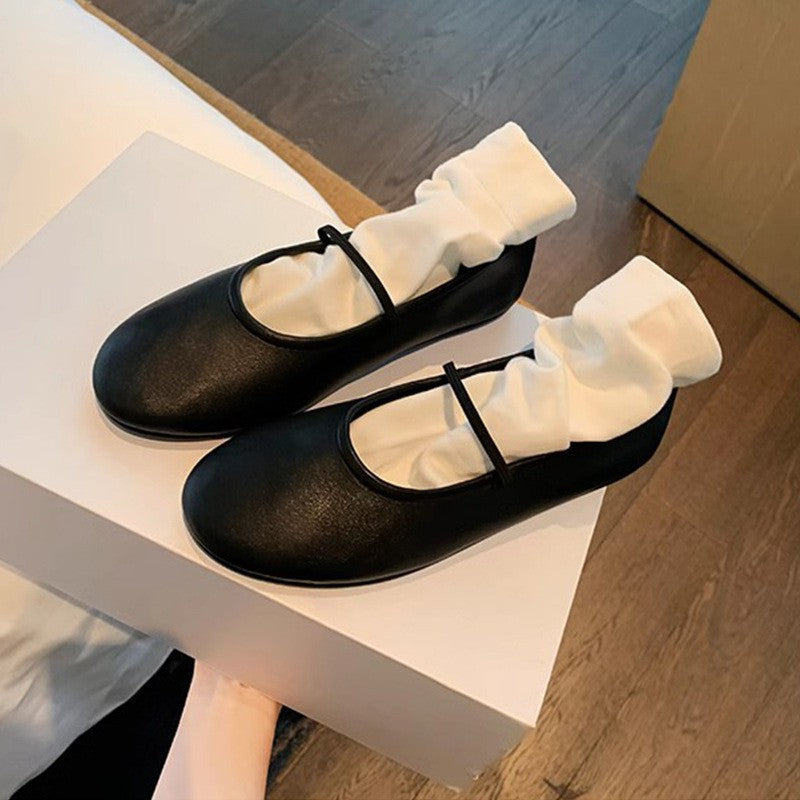 Dame Klassiske Ballerinaer med elegant remdesign Stilla