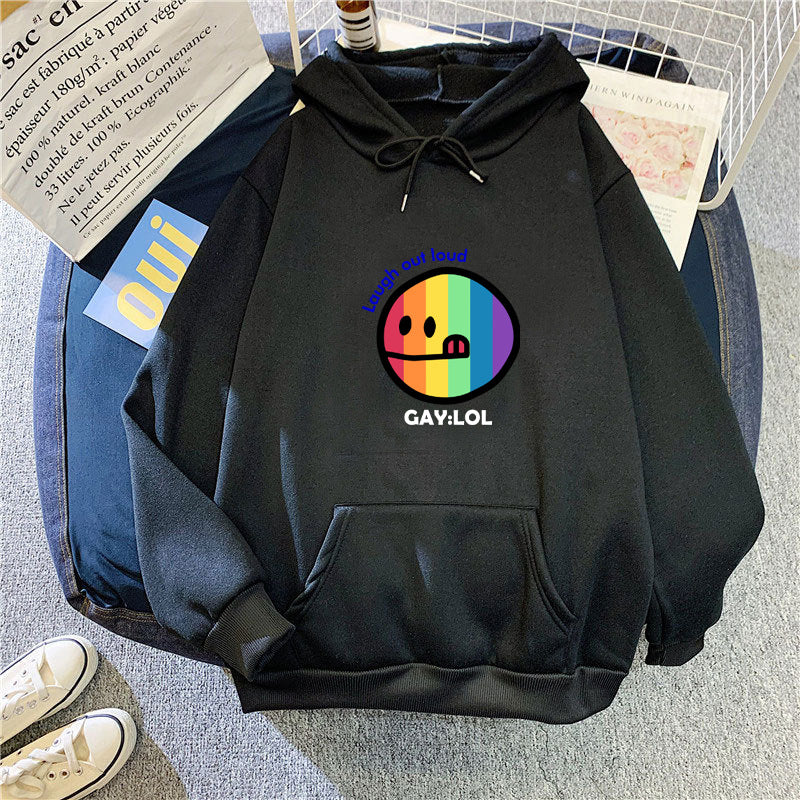 Kvinder hoodie med farverig grafisk print Skovae