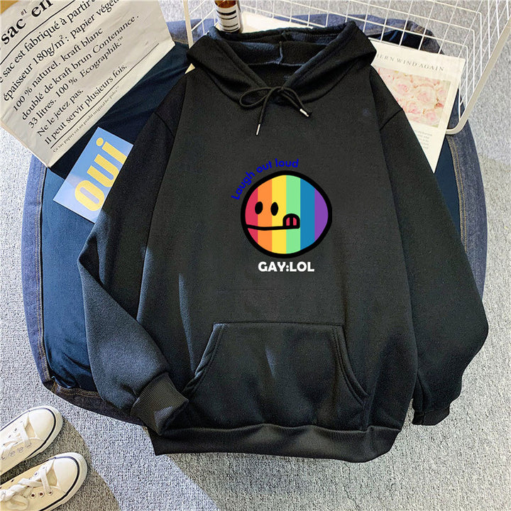 Kvinder hoodie med farverig grafisk print Skovae