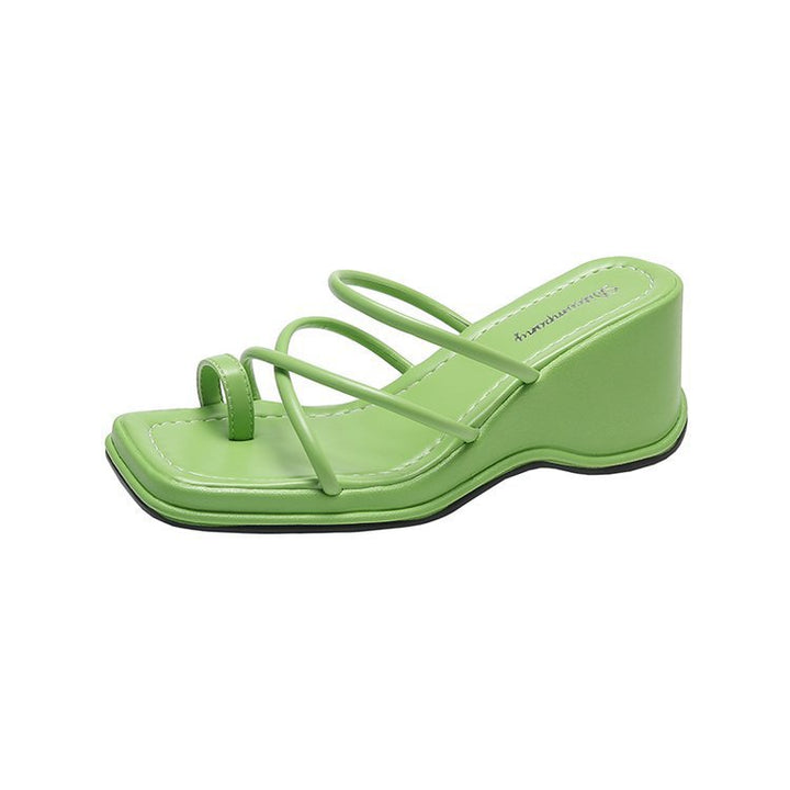 Dame Wedge-sandaler med elegante remme og skridsikker sål Stilla