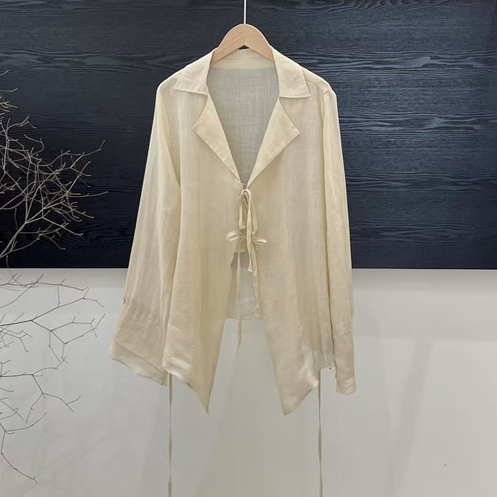 Femme Let knude-front-skjorte Stilla