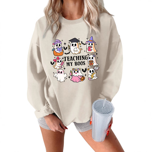 Dame sweatshirt med legende Halloween design og afslappet pasform Stilla