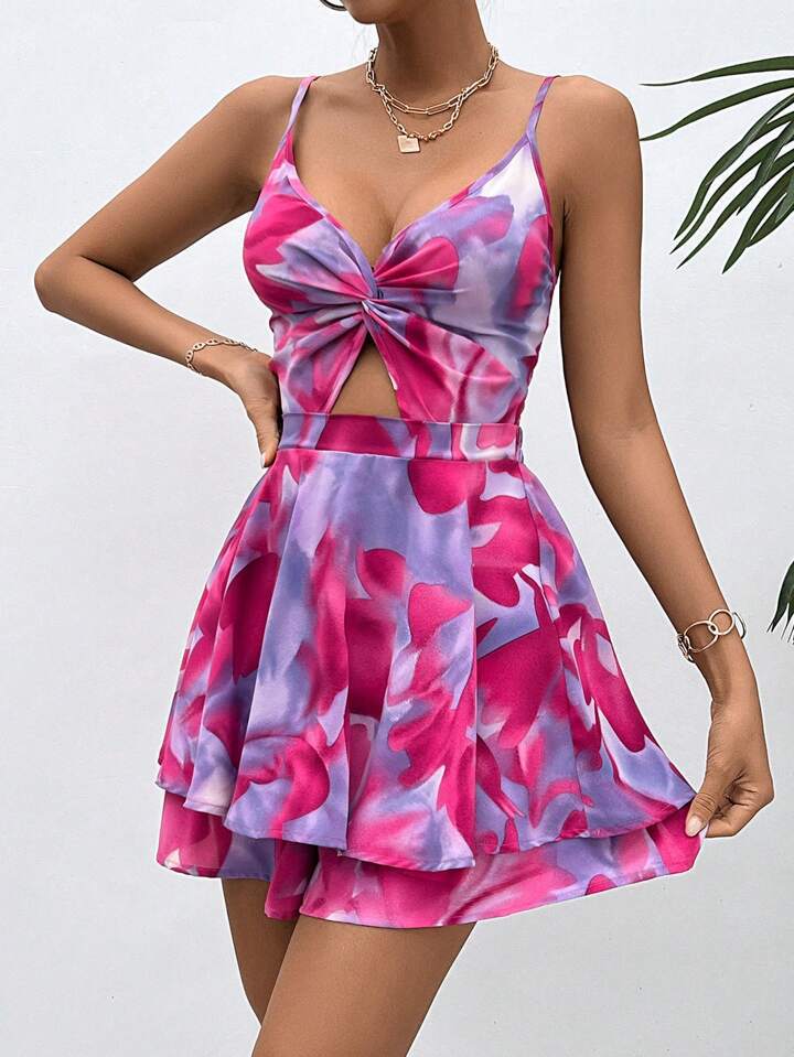 Dame Flirty Twist-Front Mini Kjole Stilla