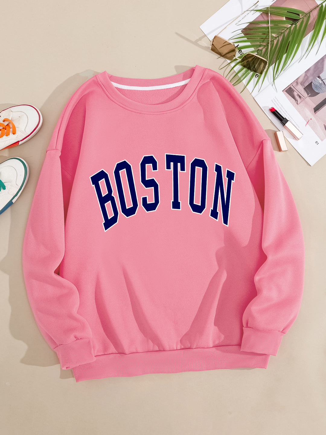 Kvinder casual sweatshirt med Boston print Skovae