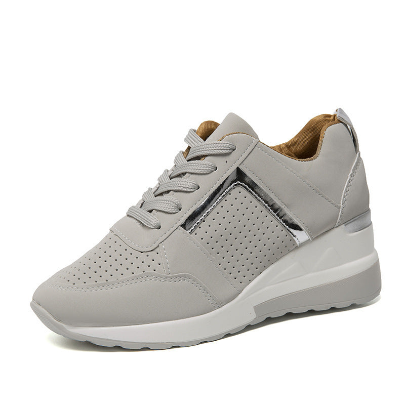 Dame Sporty Sneakers med fashionable Metallic-elementer og åndbare indsatser Stilla