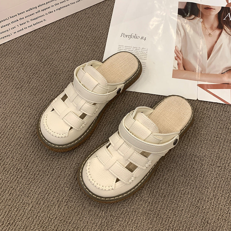 Dame Stilfulde Cross-strap Slide Mules Stilla
