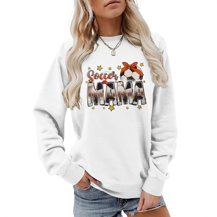 Kvinders sweatshirt med iøjnefaldende "Soccer Mama" print og behagelig pasform Stilla