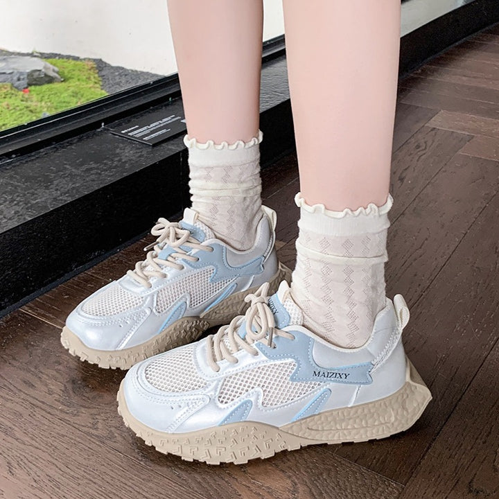 Dame Sporty Sneakers med åndbar mesh-overflade og slidstærkt profil Stilla