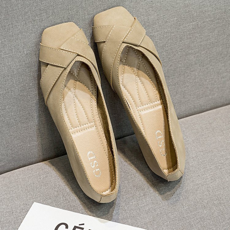 Dame Ballerinas med elegant knude-design og komfortabel indersål Stilla