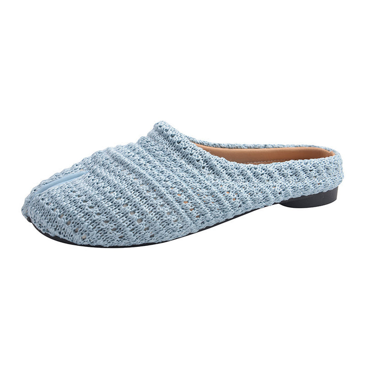 Dame Strukturgewebe Slide Mules Stilla