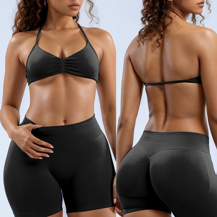 Dame Sporty bikini sæt med højelastisk materiale og justerbare stropper Skovae