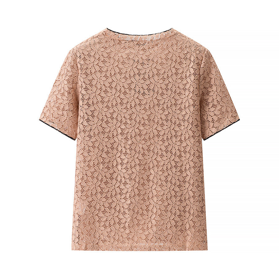 Dame spidstop med elegant rund halsudskæring og alsidigt design Stilla