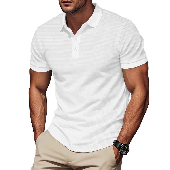 Herrer Poloshirt med moderne struktureret design Stilla