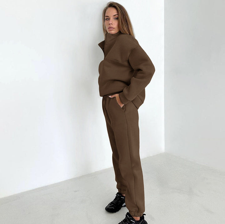 Damer Sporty Sweatshirt og Joggingbukser Sæt Stilla