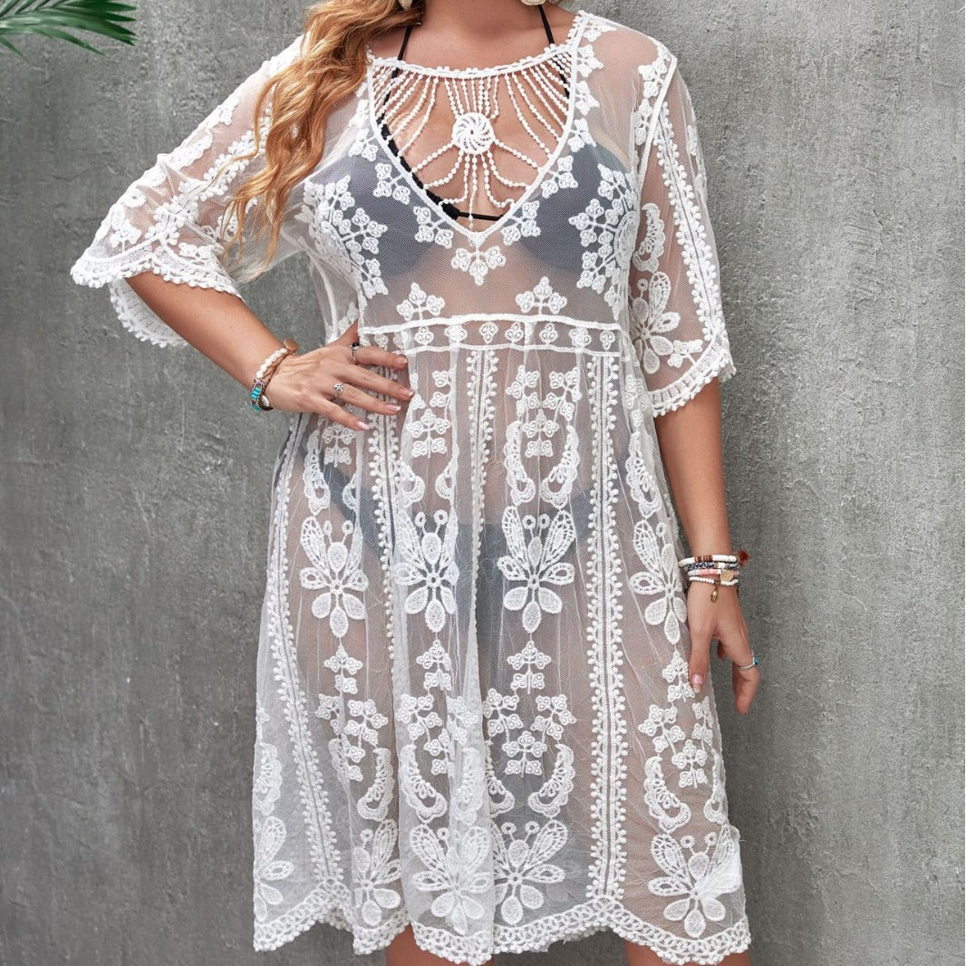 Dame Spids Strandkjole Stilla