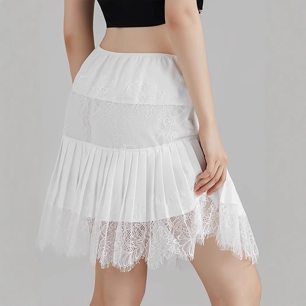 Femme Gestufte Spids Mini Nederdel Stilla