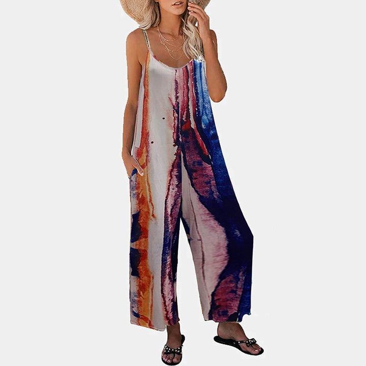 Damer Casual Jumpsuit med brede ben og moderigtige farveovergang Stilla