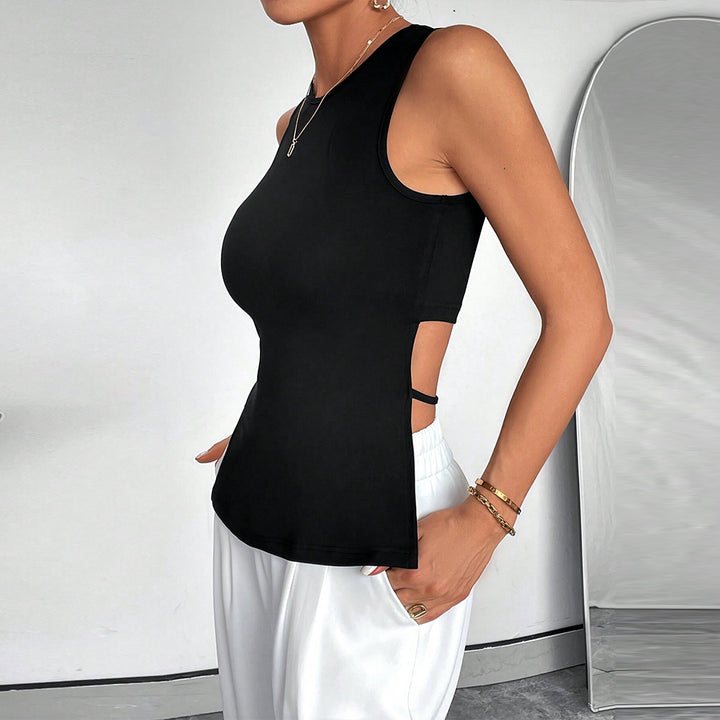 Kvindernes sporty tanktop med sideskæring Stilla