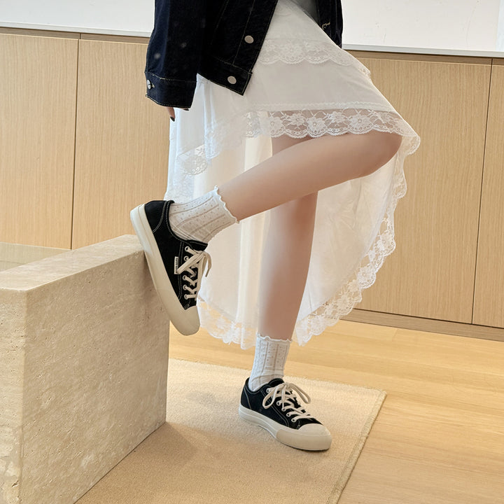 Femme Classic Snørre Canvas Sneakers Stilla