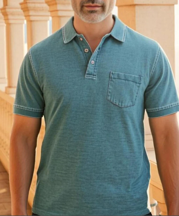Herre Kortærmet Polo T-shirt Stilla