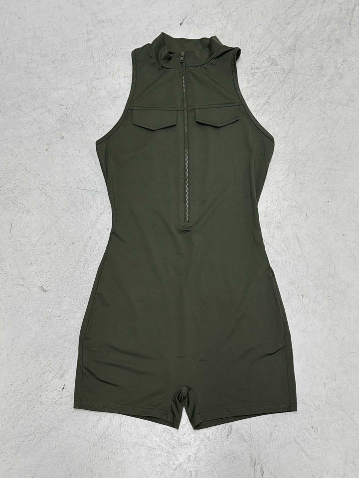 Dame Sporty Jumpsuit med lynlås og praktiske lommer Skovae