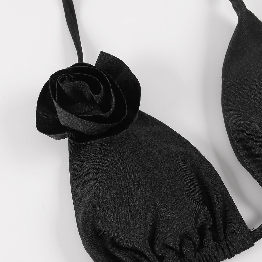 Dame Bikini-sæt med floral accent og raffineret snøring Stilla