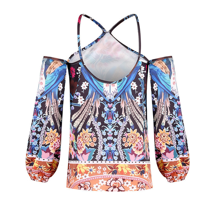 Kvinder Bohemian Kold-Skulder Bluse Stilla
