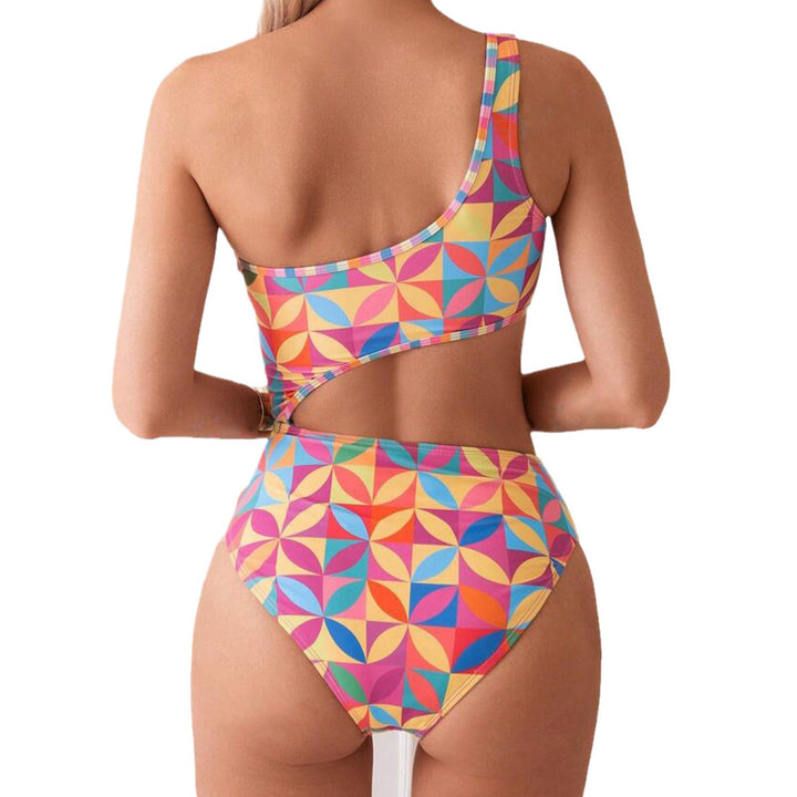 Dame Én-delt Badedragt med asymmetrisk snit og mode Cut-Outs Stilla