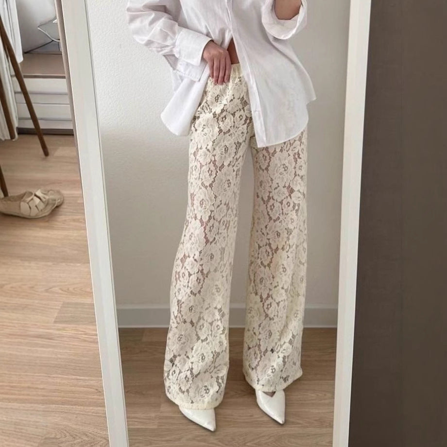 Dame elegante spidse bredde bukser Stilla