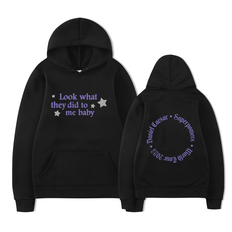 Kvinders hætte sweatshirt med kreativt slogan og unikt design Skovae