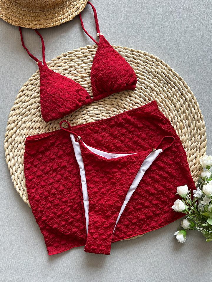Dame Bikini-sæt med raffineret nederdel og elegante detaljer Stilla