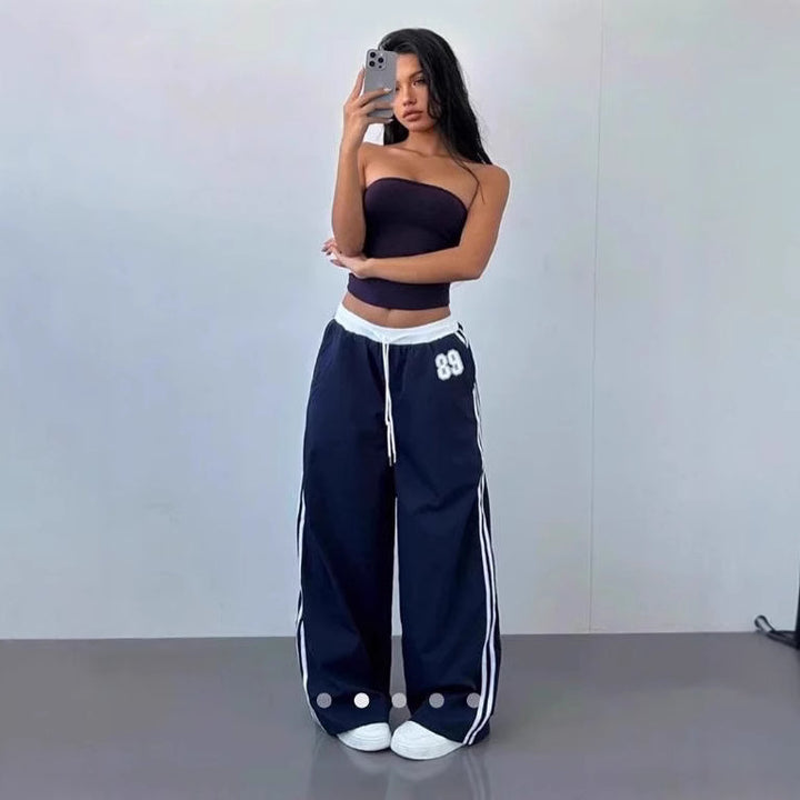 Dame Sporty Joggingbukser med sidelange stribemærker Skovae
