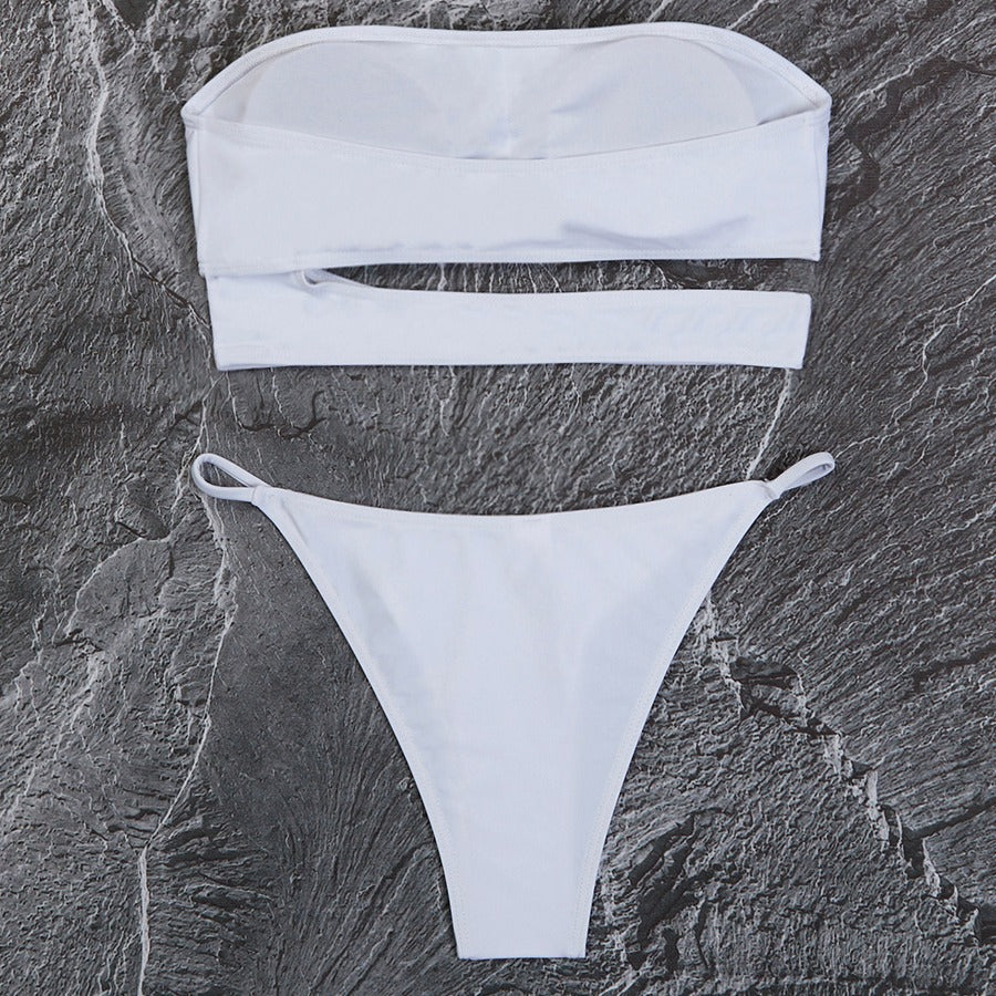 Femme Cut-Out Bandeau Bikini Sæt Stilla