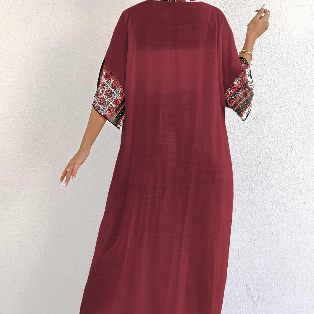 Dame Strandkimono med kunstneriske udsmykninger Stilla