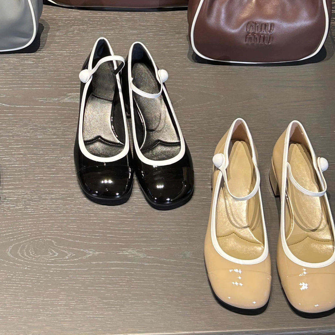 Dame Elegant Sløjfe-Detalje Mary Jane Ballerinas Stilla