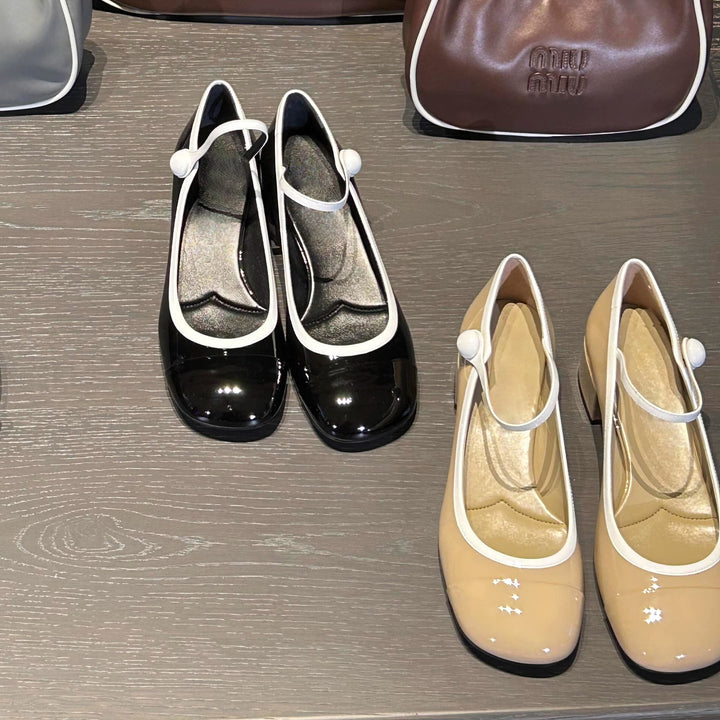 Dame Elegant Sløjfe-Detalje Mary Jane Ballerinas Stilla