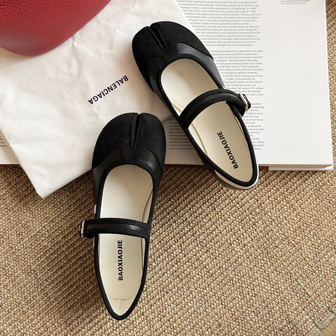 Femme Elegante Mary Jane Ballerinas med spænde detaljer Stilla
