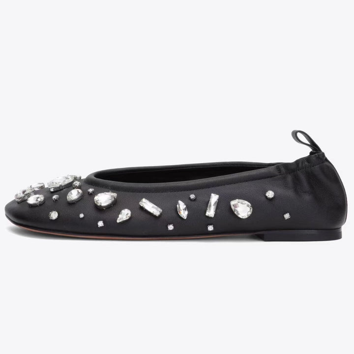Femme med strass dekorerede ballerinaer Stilla