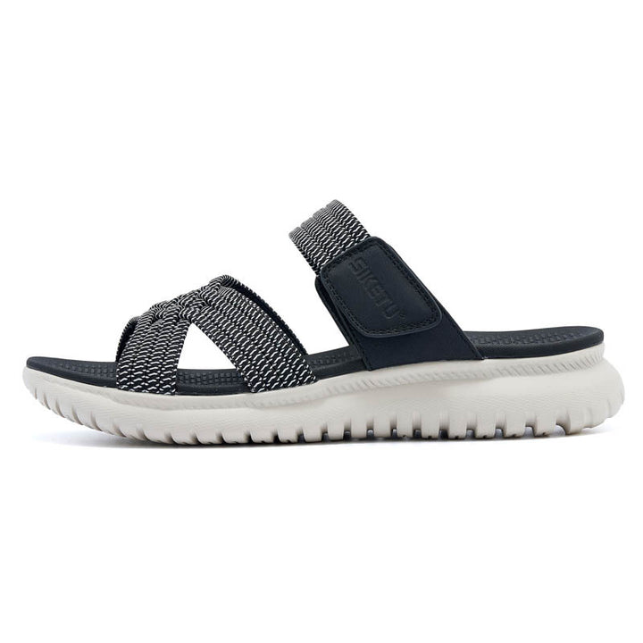 Dame komfort-sandaler med elastiske krydsremme og åndbar sål Stilla