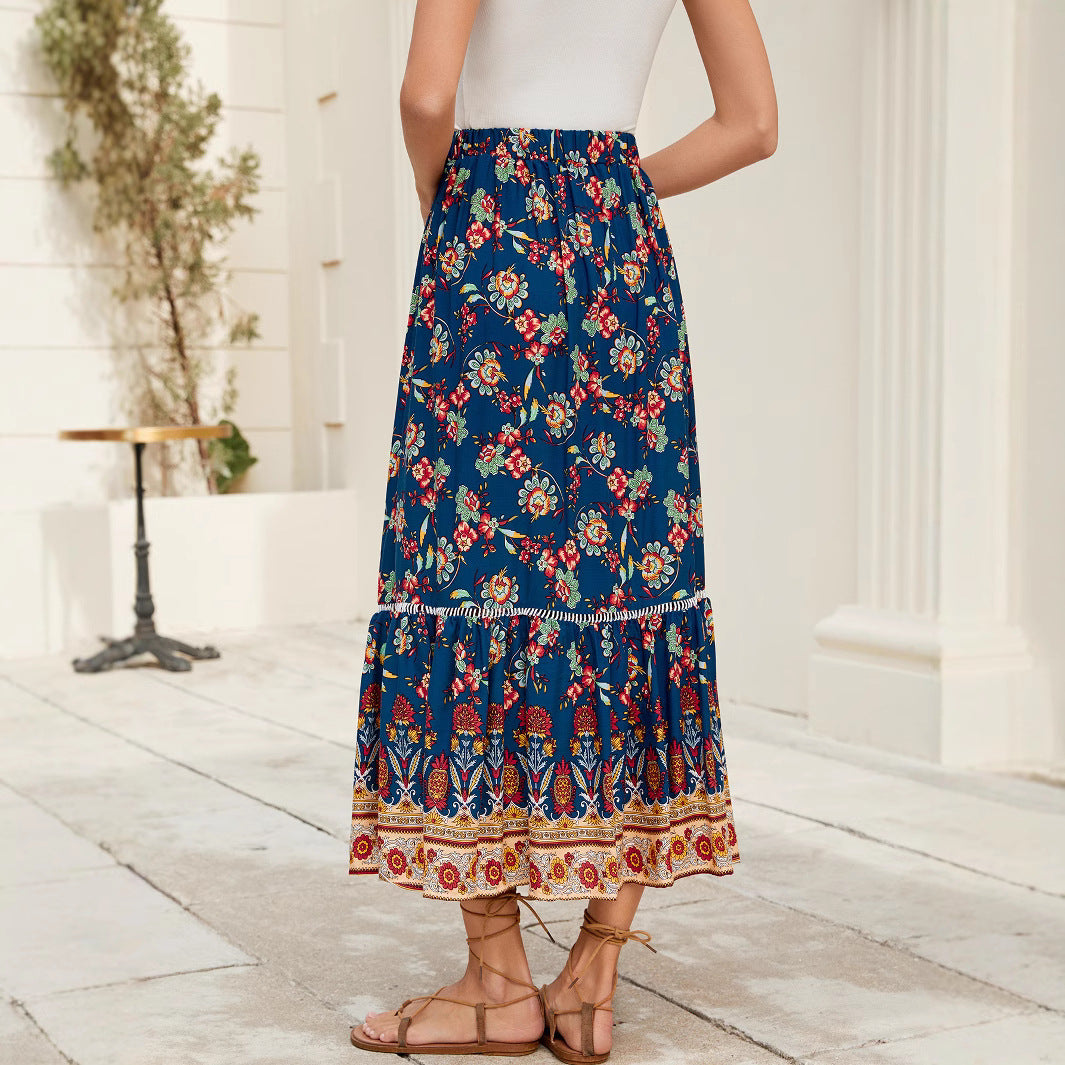 Femme Floral Maxi Nederdel Stilla