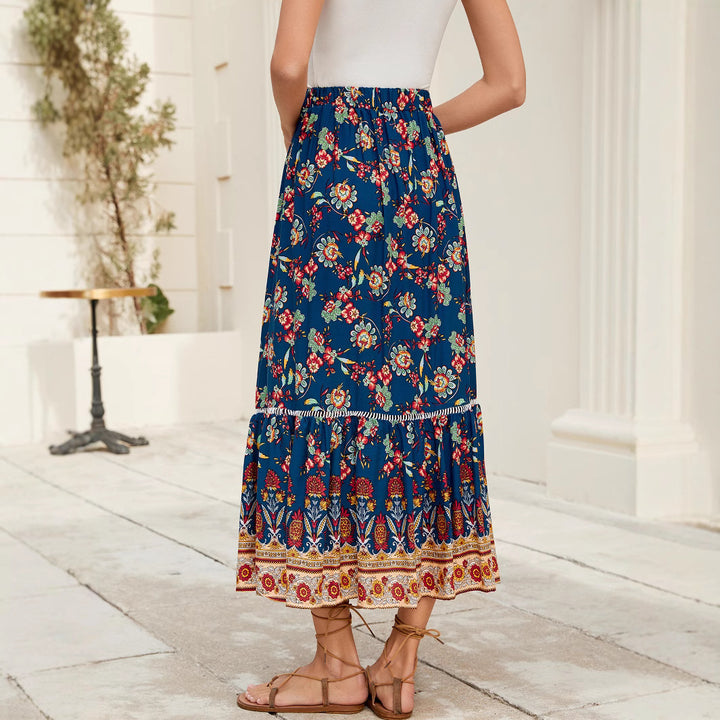 Femme Floral Maxi Nederdel Stilla