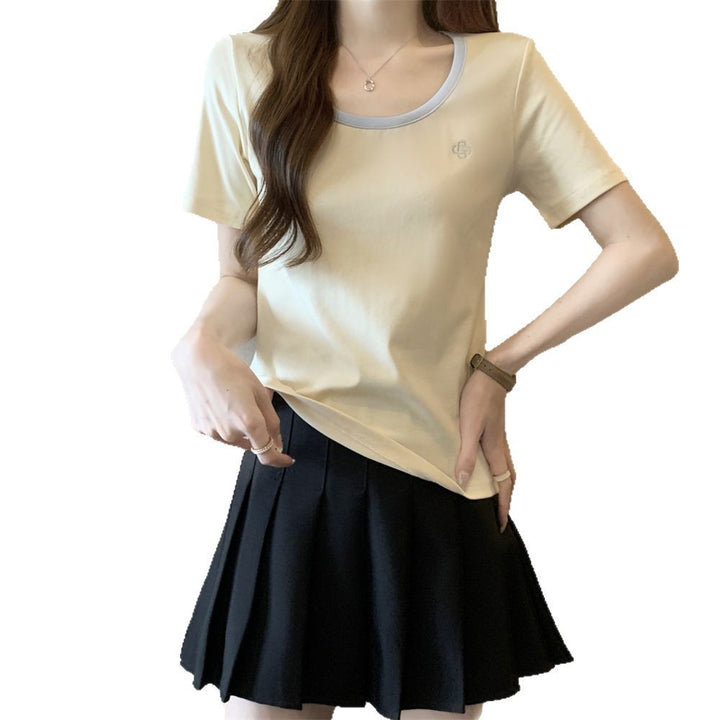 Femme Klassisk Rundhals T-Shirt Stilla