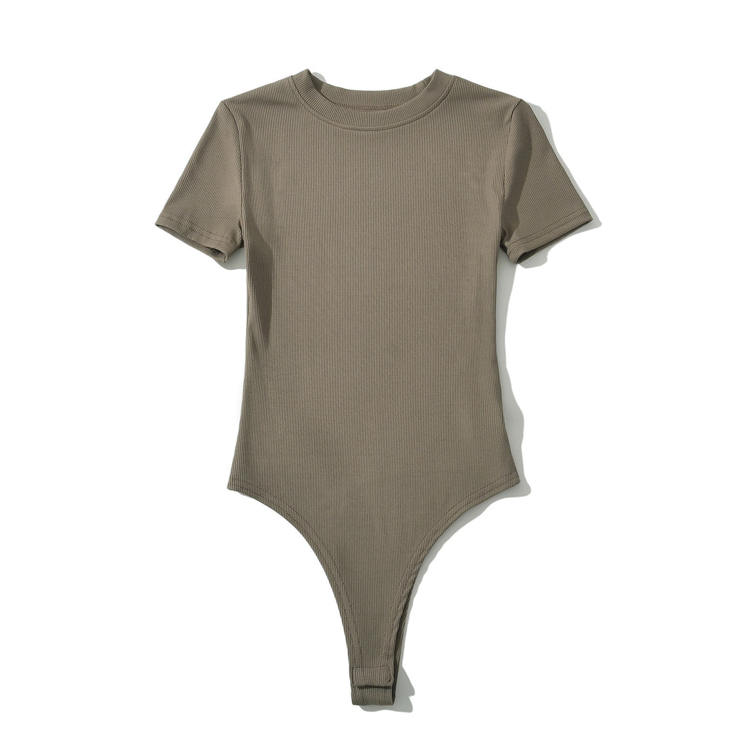 Dame bodysuit med kort arm og figurtilpasset snit Stilla