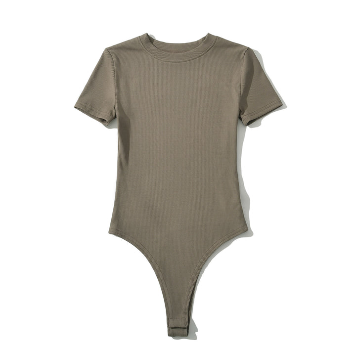 Dame bodysuit med kort arm og figurtilpasset snit Stilla