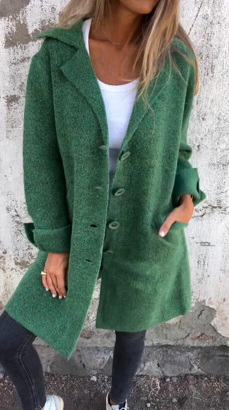 Dame afslappet oversized jakke med struktureret stof Stiila