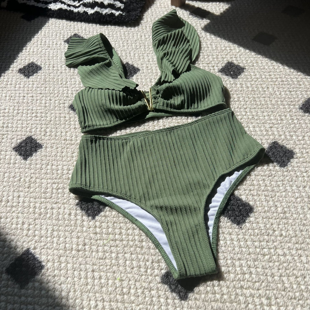 Dame Bikini-sæt med charmerende flæsedetaljer Stilla