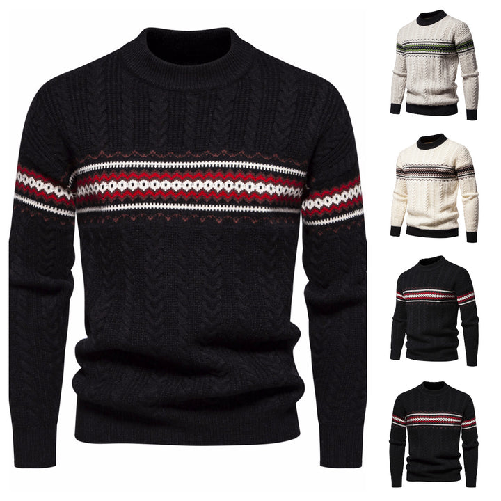 Herrer Kabelstrik Høj-Hals Pullover Stilla