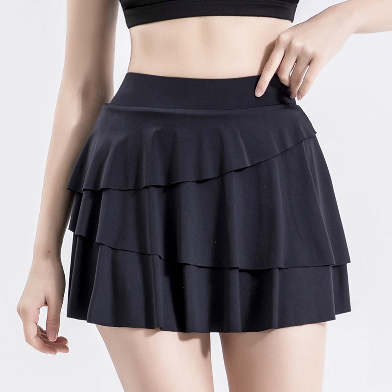 Dame Sporty Flettet Skirt med integrerede Shorts Stilla
