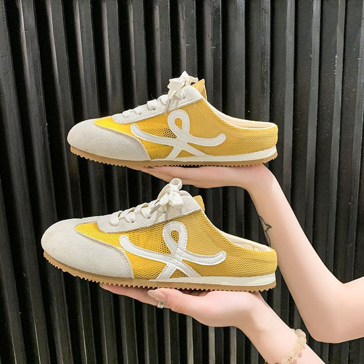 Dame Slip-On Sneakers med åndbart netmateriale og skridsikker sål Stilla