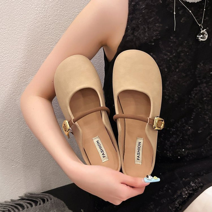 Dame elegante Mules med justerbar rem og smart spændeaccent Stilla